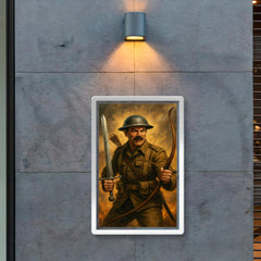 Mad Jack Churchill with broadsword and longbow poster 2