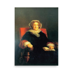 Madame Clicquot Ponsardin poster on a plain backdrop in size 18"x24".