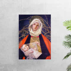 Madonna and Child by Marianne Stokes, 1908 poster 7
