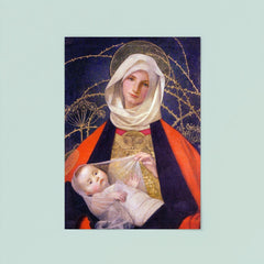 Madonna and Child by Marianne Stokes, 1908 poster 8