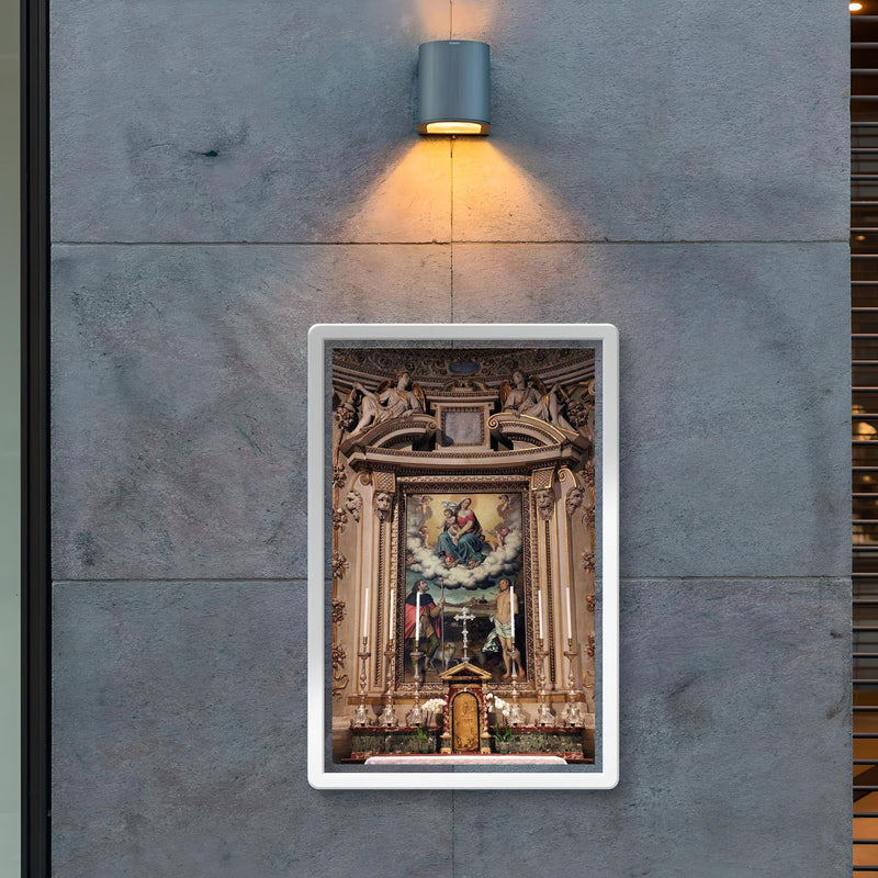 Madonna between Saints Rocco and Sebastiano by Giovanni Paolo Lolmo, 1587 poster 2