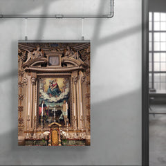 Madonna between Saints Rocco and Sebastiano by Giovanni Paolo Lolmo, 1587 poster 4