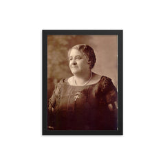 Maggie Lena Walker framed print on a plain backdrop in size 12"x16".
