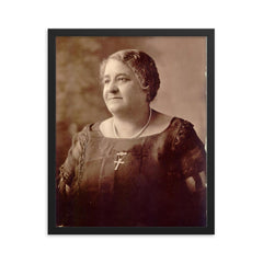 Maggie Lena Walker framed print on a plain backdrop in size 16"x20".