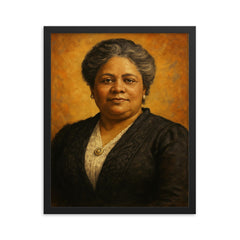 Maggie Lena Walker framed print on a plain backdrop in size 16"x20".