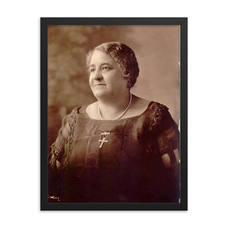 Maggie Lena Walker framed print on a plain backdrop in size 18