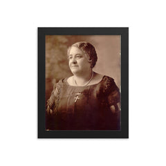 Maggie Lena Walker framed print on a plain backdrop in size 8"x10".