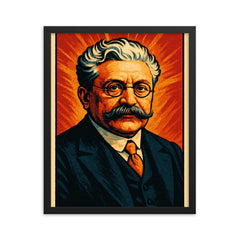 Magnus Hirschfeld framed print on a plain backdrop in size 16"x20".