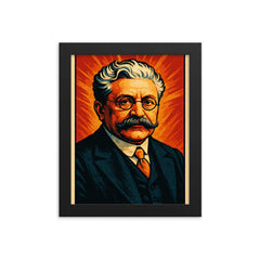 Magnus Hirschfeld framed print on a plain backdrop in size 8"x10".