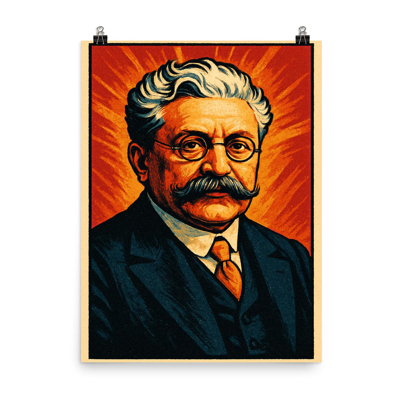 Magnus Hirschfeld poster on a plain backdrop in size 8