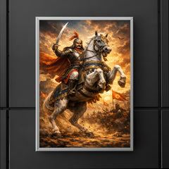 Maharana Pratap on Chetak rearing poster 5