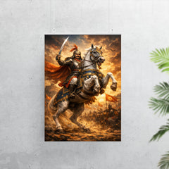 Maharana Pratap on Chetak rearing poster 7