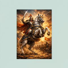 Maharana Pratap on Chetak rearing poster 8