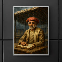 Mahatma Jyotirao Phule under monsoon classroom roof poster 5