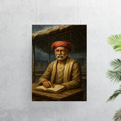 Mahatma Jyotirao Phule under monsoon classroom roof poster 7