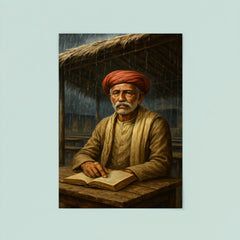 Mahatma Jyotirao Phule under monsoon classroom roof poster 8