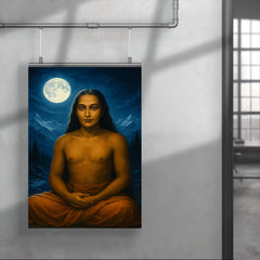 Mahavatar Babaji in Himalayan moonlight poster 4