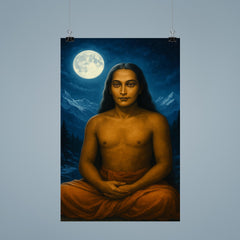 Mahavatar Babaji in Himalayan moonlight poster 9