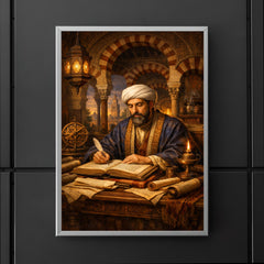 Maimonides in Córdoba study with manuscripts poster 5