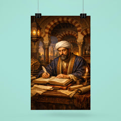 Maimonides in Córdoba study with manuscripts poster 6