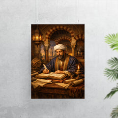 Maimonides in Córdoba study with manuscripts poster 7