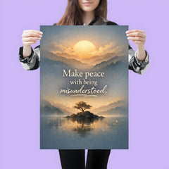 Make peace with being misunderstood poster 3