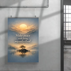 Make peace with being misunderstood poster 4