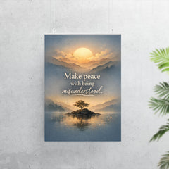 Make peace with being misunderstood poster 7
