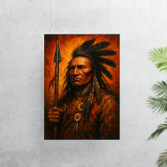 Makhpiya Luta Crazy Horse war portrait poster 7