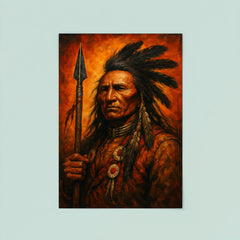 Makhpiya Luta Crazy Horse war portrait poster 8