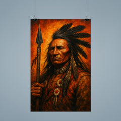 Makhpiya Luta Crazy Horse war portrait poster 9