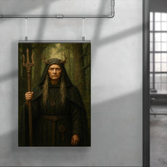 Malgorzata Braunek as stern Slavic forest abbess archetype poster 4