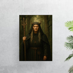 Malgorzata Braunek as stern Slavic forest abbess archetype poster 7