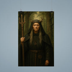 Malgorzata Braunek as stern Slavic forest abbess archetype poster 9