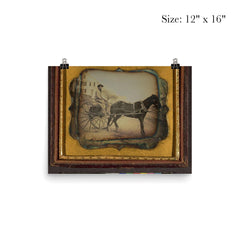 Man at the Reins of a Horse-Drawn Rig, American, c. 1855 poster 3