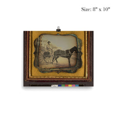 Man at the Reins of a Horse-Drawn Rig, American, c. 1855 poster 4