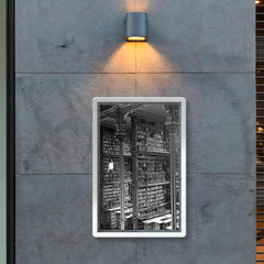 Man Browsing for Books in the Old Public Library of Cincinnati poster 2