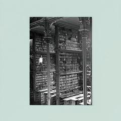 Man Browsing for Books in the Old Public Library of Cincinnati poster 8