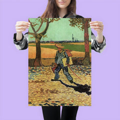 Man with Backpack by Vincent van Gogh, 1888 poster 3