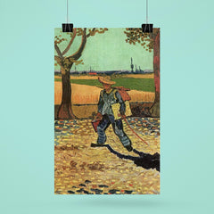 Man with Backpack by Vincent van Gogh, 1888 poster 6