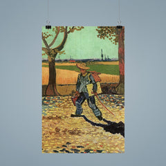 Man with Backpack by Vincent van Gogh, 1888 poster 9