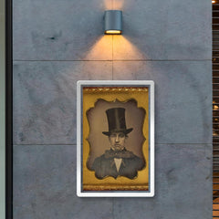 Man with Large Bow Tie and Top Hat, 1855 poster 2