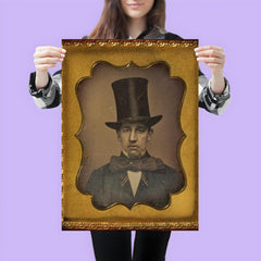 Man with Large Bow Tie and Top Hat, 1855 poster 3