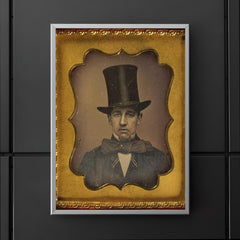 Man with Large Bow Tie and Top Hat, 1855 poster 5