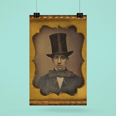 Man with Large Bow Tie and Top Hat, 1855 poster 6
