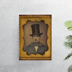Man with Large Bow Tie and Top Hat, 1855 poster 7