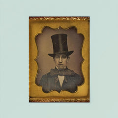 Man with Large Bow Tie and Top Hat, 1855 poster 8
