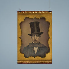 Man with Large Bow Tie and Top Hat, 1855 poster 9