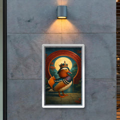 Mandarin duck emperor beneath lacquered moon gate poster 2
