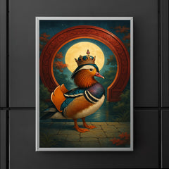 Mandarin duck emperor beneath lacquered moon gate poster 5